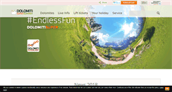 Desktop Screenshot of dolomitisupersummer.com